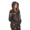 Fox Womens Zipped Camo Hoodie Dámská mikina s kapucí na zip XL