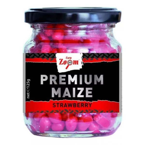Carp Zoom CZ Prémiová rybářská kukuřice, jahoda, 125 g, 220 ml