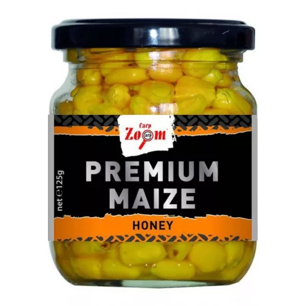 Carp Zoom CZ Prémiová rybářská kukuřice, med, 125 g, 220 ml