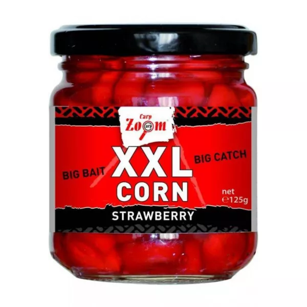 Carp Zoom CZ Obří rybářská kukuřice, jahoda, 125 g, 220 ml