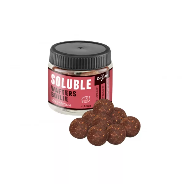 Carp Zoom Pikantní Klobása Bílo-Červené 18mm Rozpustné Wafters 100gr