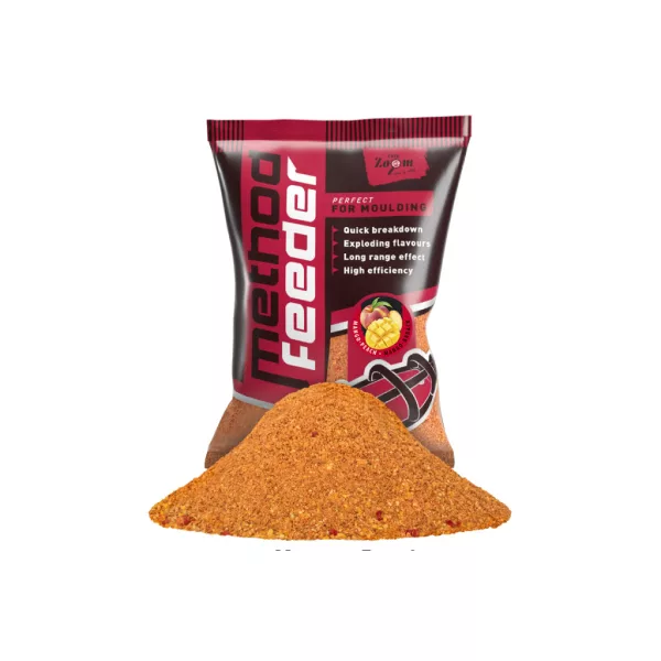 Carp Zoom Method Feeder Mango-Broskev Krmení 1kg