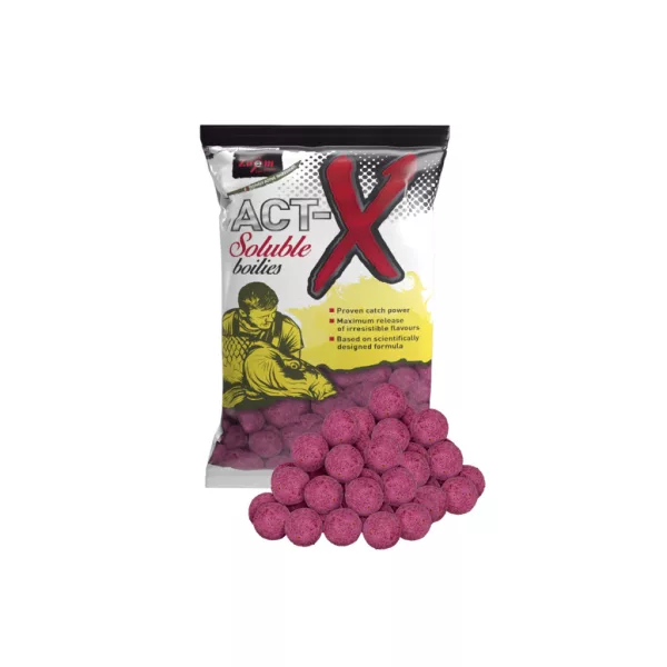 Carp Zoom Act-X Soluble Moruše 24mm Rozpustné boilies 800gr