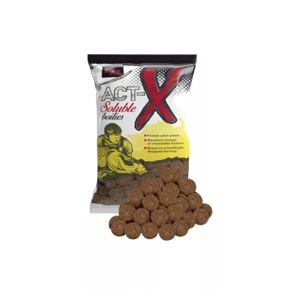 Carp Zoom Act-X Soluble Vanilka-Tigří ořech 24mm Rozpustné boilies 800gr