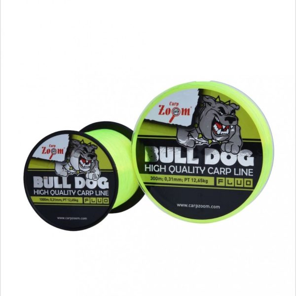 Carp Zoom CZ Bull-Dog Fluo monofilní vlasec na kapry, o 0,22 mm, 1000 m, 6,9 kg, fluo zelený