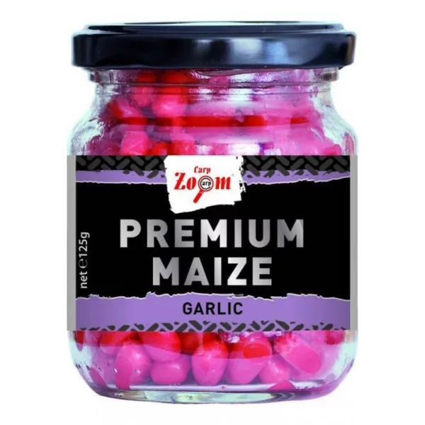 Carp Zoom CZ Prémiová rybářská kukuřice, česnek, 125 g, 220 ml
