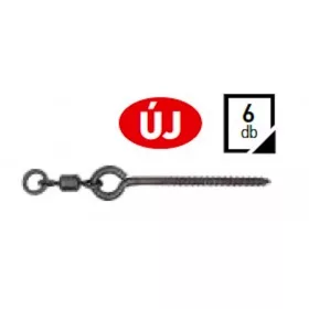   Carp Zoom CZ Šroubovací trn na nástrahy s obratlíkem, 12 mm, 6 ks