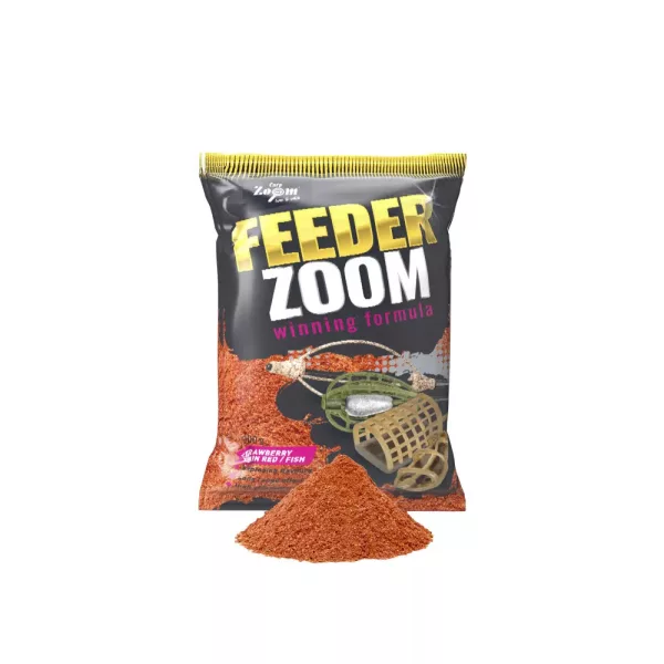 Carp Zoom Feeder Zoom Jahoda, Robin Red, Rybí krmná směs 1kg