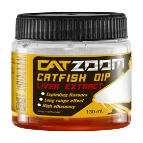   Catzoom Catfish Dip Hnědý Játrový Extrakt Tekuté aroma 130ml