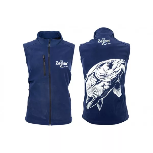 Carp Zoom CZ Dámská softshellová vesta, S, tmavě modrá