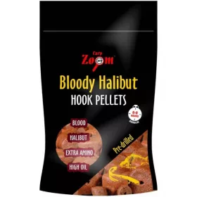  Carp Zoom CZ Krvavý halibut háčkový pelet vrtaný, 15 mm, krev, halibut, 150 g