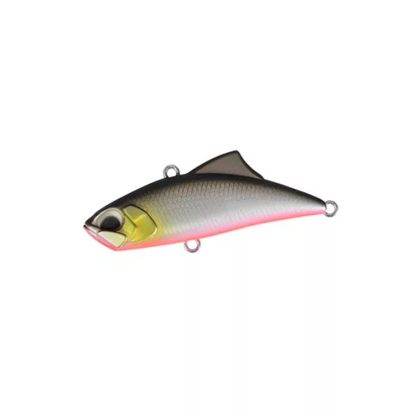 Duo Spearhead Ryuki VIB 4,5cm 5,3gr ASA4082 Mat Black Back RB Potápivý Wobbler