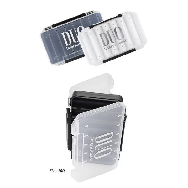 Duo Reverse Lure Case 100 19,3x10x3cm White/Silver Logo Krabička na nástrahy