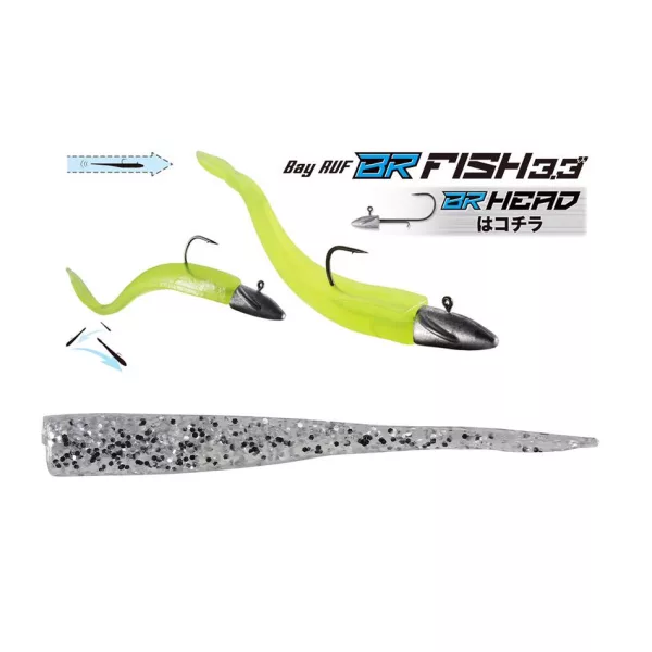 Duo Bayruf BR Fish 8,4cm S035 UV Silver Plastová nástraha 7 ks