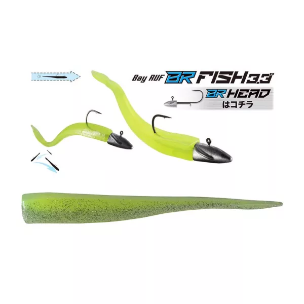 Duo Bayruf BR Fish 8,4cm S043 Chart Silver Plastová nástraha 7 ks