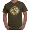 Vass-Tex Fishing Culture Printed Khaki Tričko L
