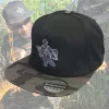 Vass-Tex Černo-černá/šedá Snapback Baseballová Čepice