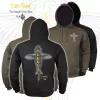 Vass-Tex Carp Rising Khaki Mikina s kapucí M