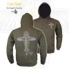 Vass-Tex Carp Rising Khaki Mikina s kapucí 2XL