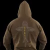 Vass-Tex Carp Rising Khaki Mikina s kapucí 2XL