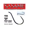 Sasame Octo Beak Black Nickel 8/0 Háček na sumce s očkem 4ks