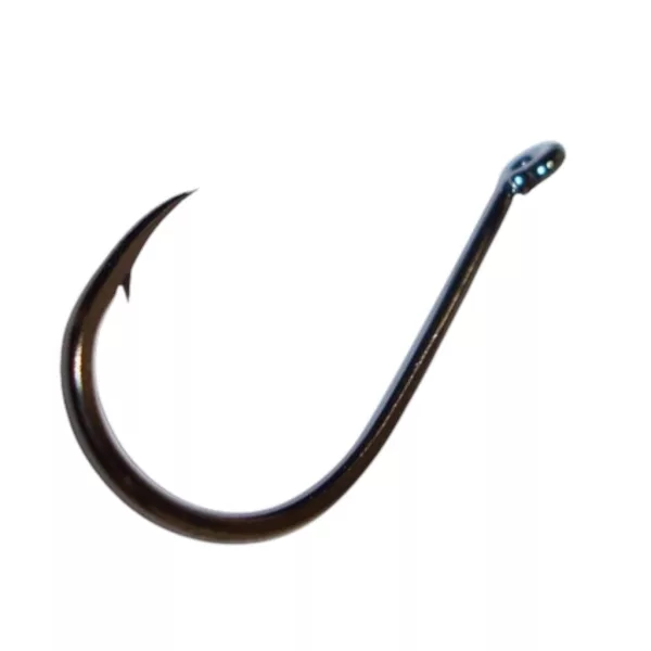 Sasame Chinu Ringed Black Nickel 1 háček na kapry s očkem a protihrotem 12ks