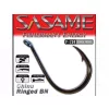 Sasame Chinu Ringed Black Nickel 1 háček na kapry s očkem a protihrotem 12ks
