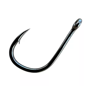   Sasame Iseama Ringed Black Nickel 4 Háček na kapry s očkem a protihrotem 10ks