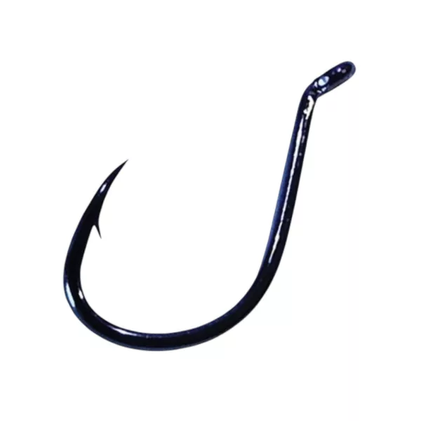 Sasame Beak Ringed Black Nickel Háček na kapry velikosti 8, s očkem a protihrotem, 14ks