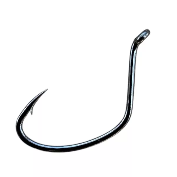 Sasame Carp Revo Black Nickel 2 Háček s očkem a protihrotem pro lov kaprů 11ks