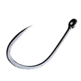   Sasame Gure Ringed Dull Black 8 S očkem, Protihrotový Kaprový Háček 15ks