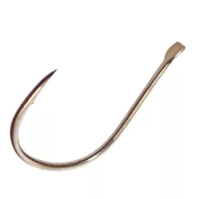   Sasame Screw Cut Chinu Brown 4 Háček na kapry s lopatkou a protihrotem 7ks