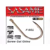 Sasame Screw Cut Chinu Brown 5 Háček na kapry s lopatkou a protihrotem 7ks