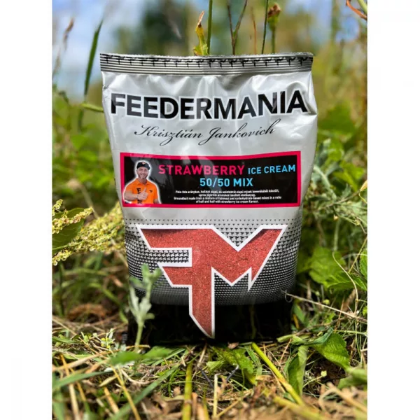 Feedermánia Krmítková směs 50/50 Mix Jahodová zmrzlina 800gr