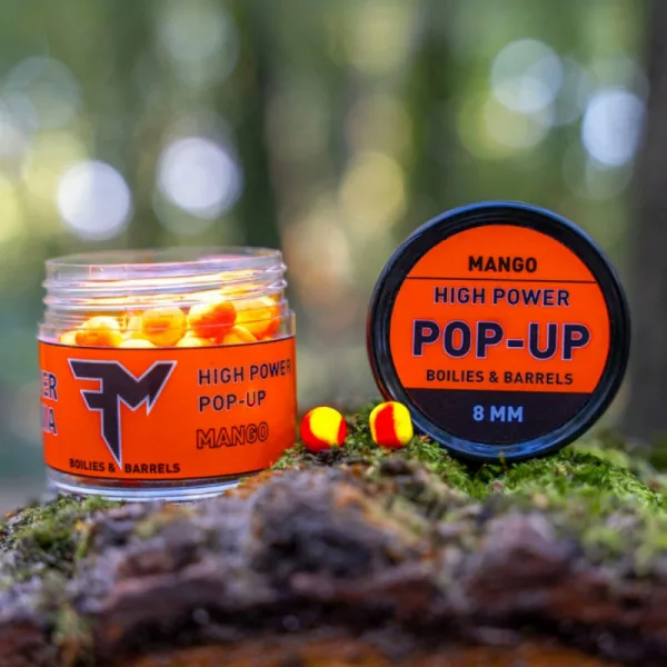 Feedermánia Vysoký Power Pop-Up Boilies & Válce 8mm Mango