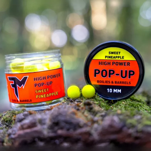 Feedermánia Vysoký Power Pop-Up Boilies & Válce 10mm Sladký ananas
