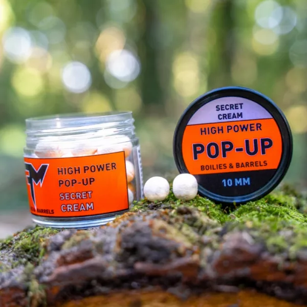 Feedermánia Vysoký Power Pop-Up Boilies & Válce 10mm Tajný krém