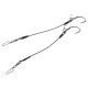 KINETIC Big Fish Stinger 200lbs 200mm #9/0 Black 2pcs Šroubové návazce