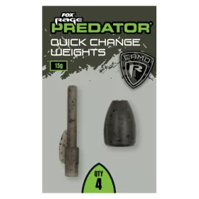   Fox Rage Predator Camo Quick Change Weights Rychlovýměnné plovoucí závaží 15gr 4ks