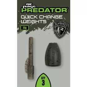   Fox Rage Predator Camo Quick Change Weights Rychlovýměnné plovoucí závaží 25gr 3ks