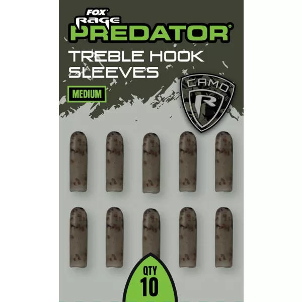 Fox Rage Predator Střední Trojháčková Gumová objímka 10ks