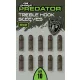 Fox Rage Predator Střední Trojháčková Gumová objímka 10ks