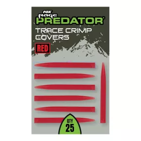   Fox Rage Predator Red Trace Crimp Covers Zúžené Gumové Objímky 25ks
