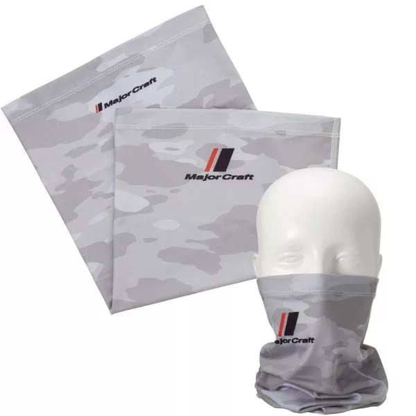 Major Craft UV-Cut Face Guard Světle šedý Camo tubusový šátek