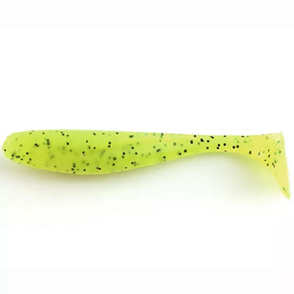FISHUP Wizzle Shad 5,08cm (10ks), #055 - Chartreuse/Black Plastová nástraha