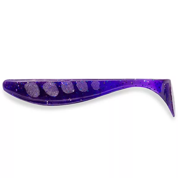 FISHUP Wizzle Shad 5,08cm (10ks), #060 - Dark Violet/Peacock & Silver Plastová nástraha