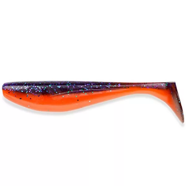 FISHUP Wizzle Shad 7,62cm (8ks), #207 - Dark Violet/Orange Plastová nástraha