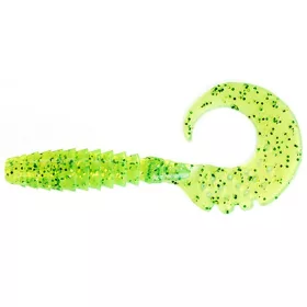   FISHUP Fancy Grub 6,35cm (10ks.), #026 - Fluorescentní Chartreuse/Zelená Plastová nástraha