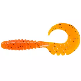   FISHUP Fancy Grub 6,35cm (10ks.), #049 - Oranžová Dýně/Černá Plastová nástraha