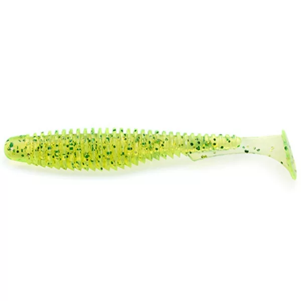 FISHUP U-Shad 6,35cm (9ks.), #026 - Fluo Chartreuse/zelená Plastová nástraha